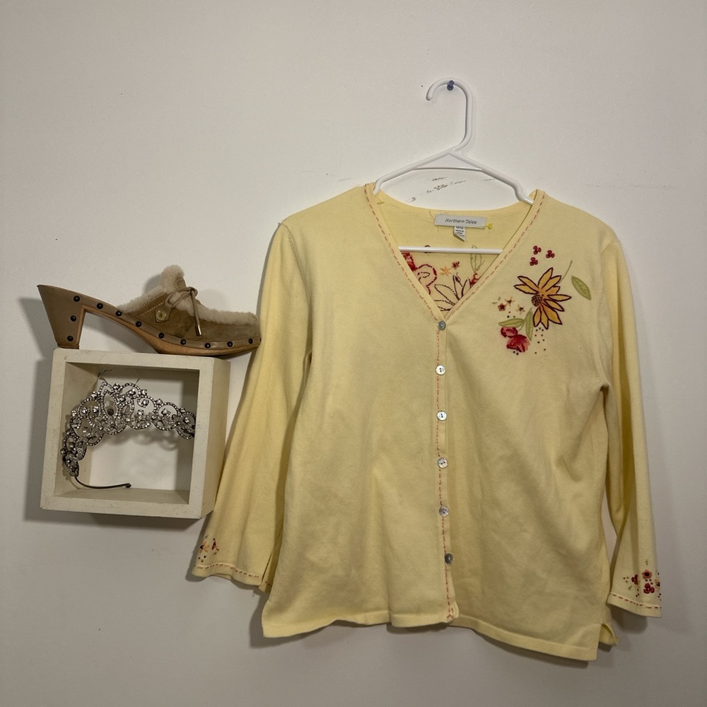 Yellow Late 80s Button Up
